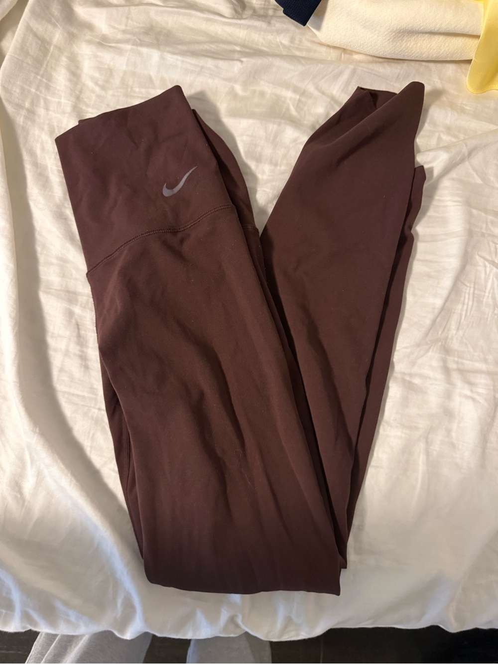 Nike Women's Burgundy High-Rise Leggings with Reflective Swoosh